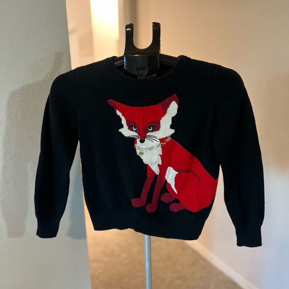 Kate Spade New York Fox Sweater Girls Medium
